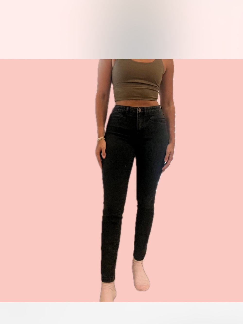 wild fable Black High-Rise Skinny Jeans